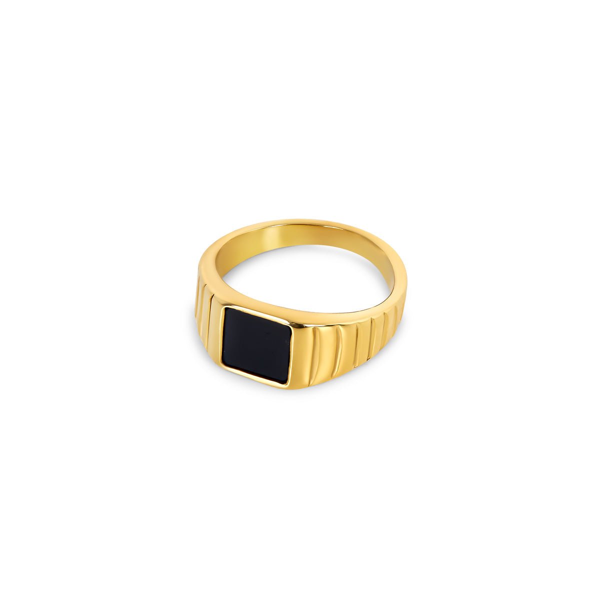 Anel Noir Banhado em Ouro 18k