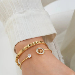 Bracelete Elos Banhado em Ouro 18K