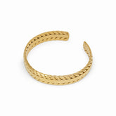 Bracelete Folhas Dourada Banhado em Ouro 18k