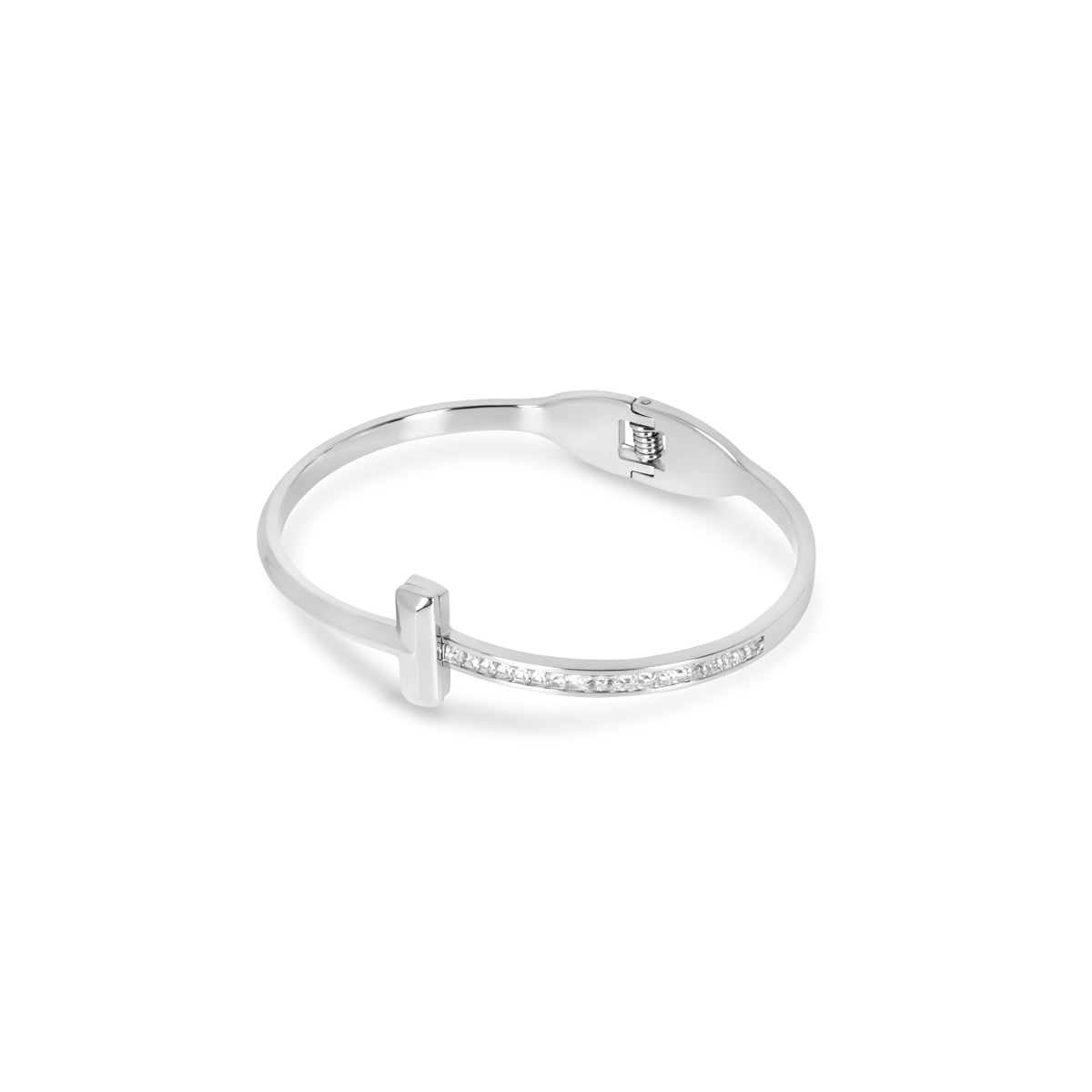 Bracelete T-Bar Elegance - Prata