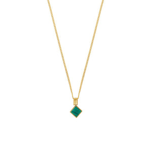 Colar Geometric Minimal Banhado em Ouro 18k