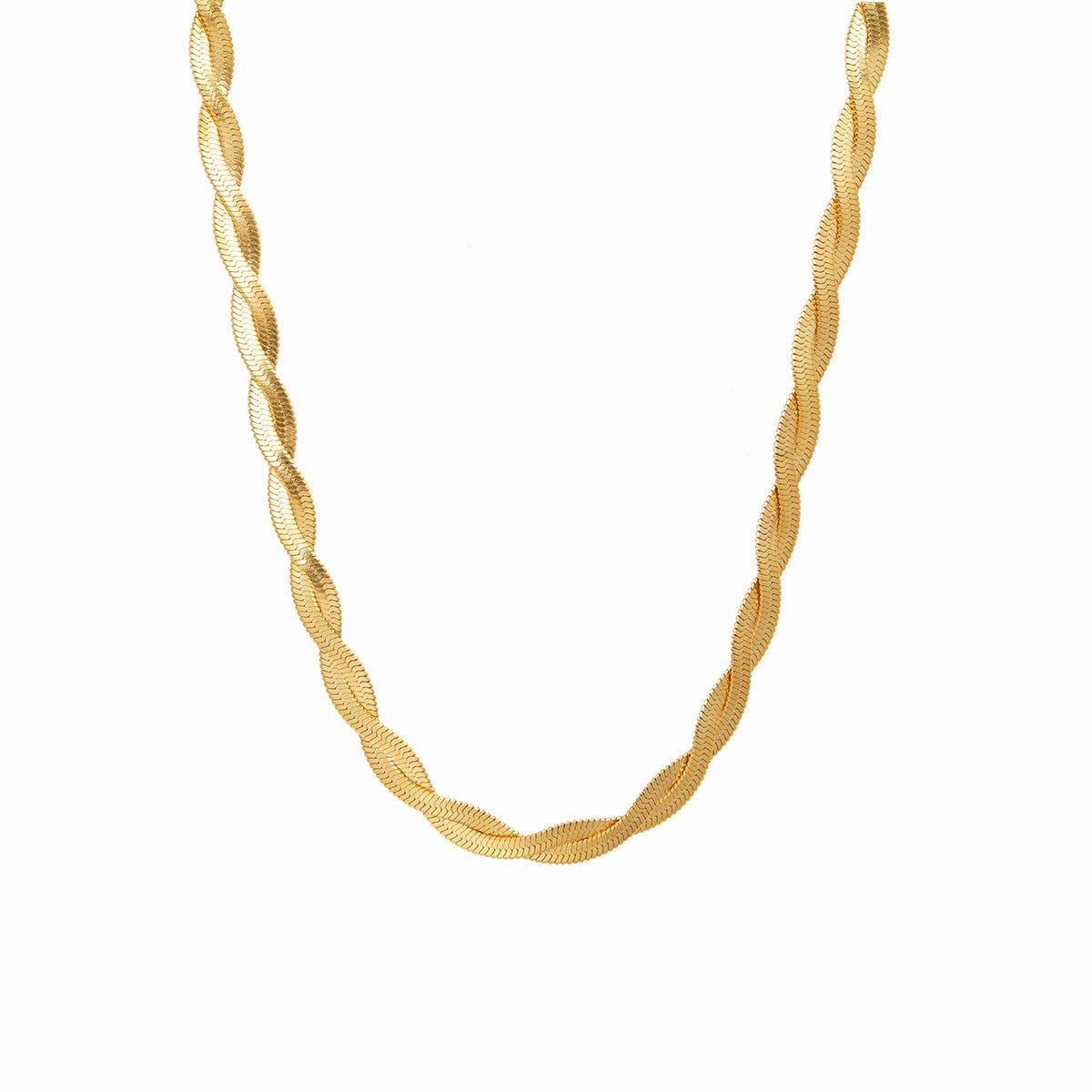 Colar Twist Banhado em Ouro 18K