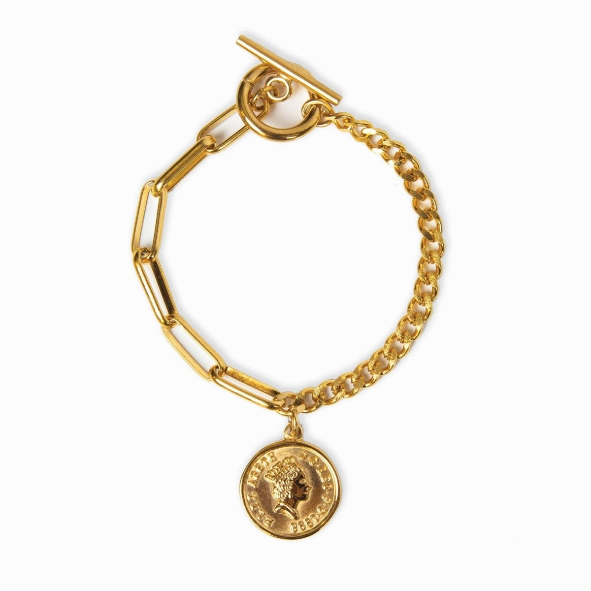 Pulseira New York Cents Banhado em Ouro 18K