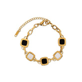 Pulseira Mono Quadrada Banhado em Ouro 18k